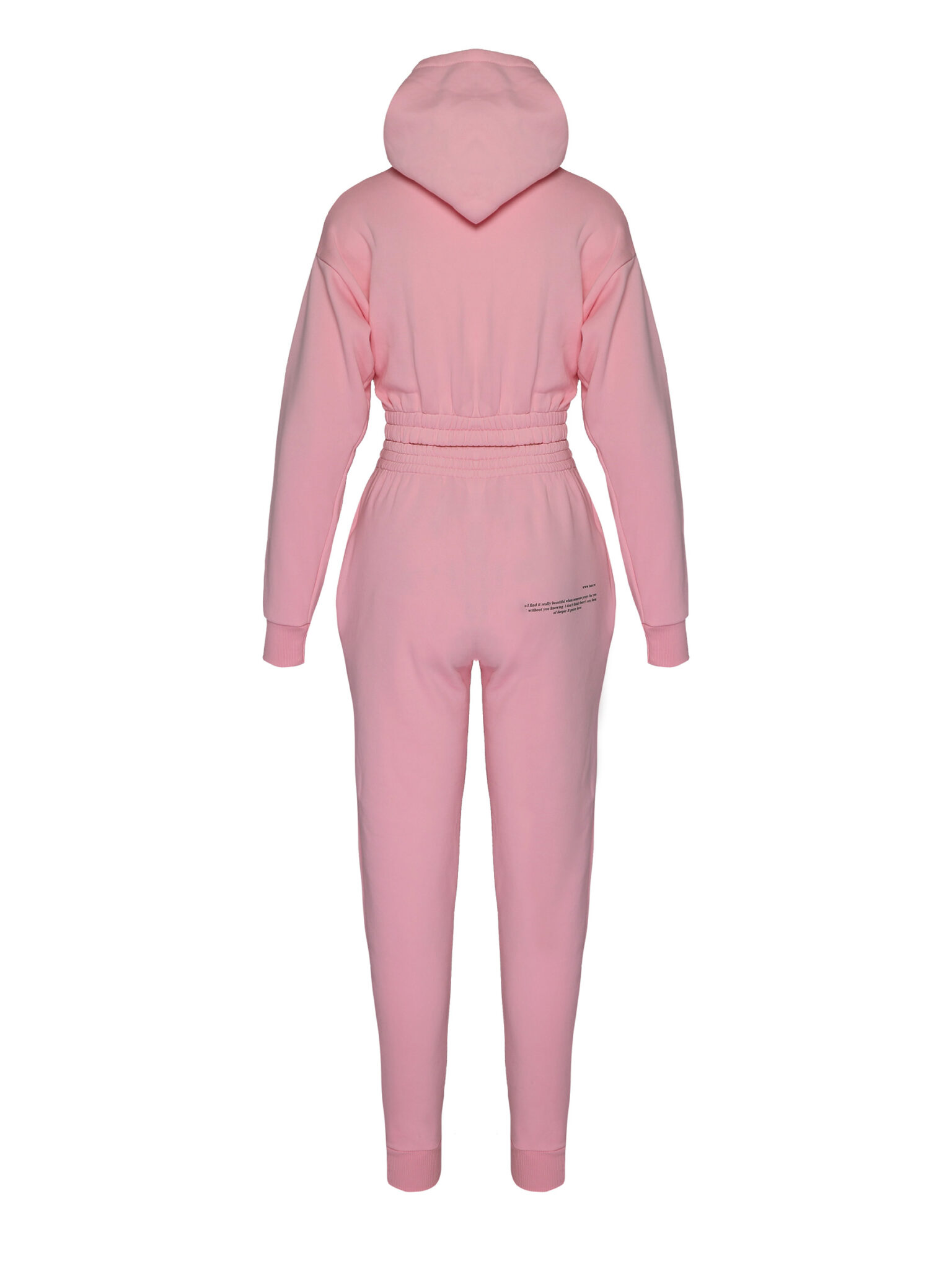 Short Royal Pink Hoodie + Trousers Set - ISSO